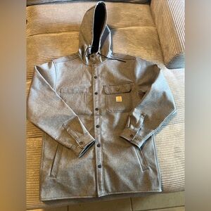 Nwot Carhartt Rain/Wind Defender Heavyweight Hooded Shirt Jacket M Medium